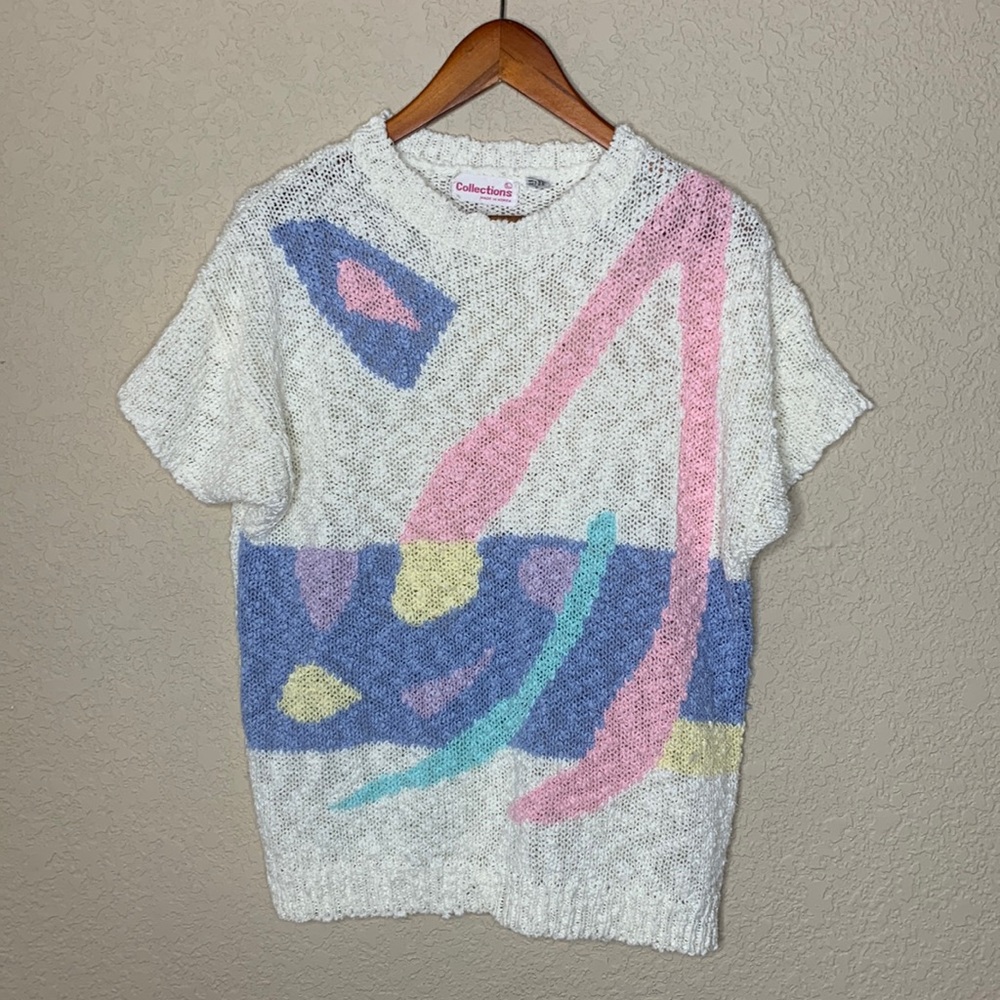 Vintage short sleeve sweater 1980’s style